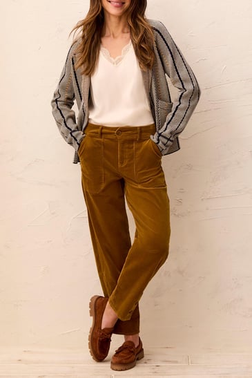 Tribal Pantalon coupe baril en velours côtelé (2 couleurs)