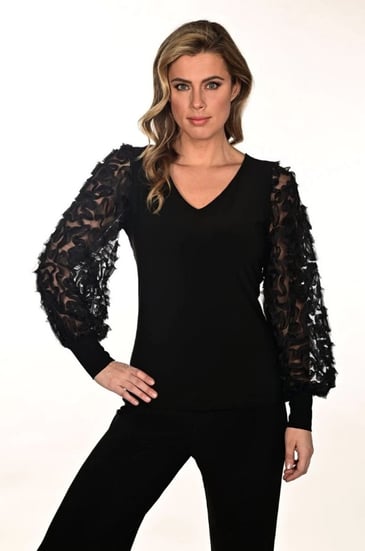FRANK LYMAN CHANDAIL MANCHE BOUFFANTE TRANSPARENTE