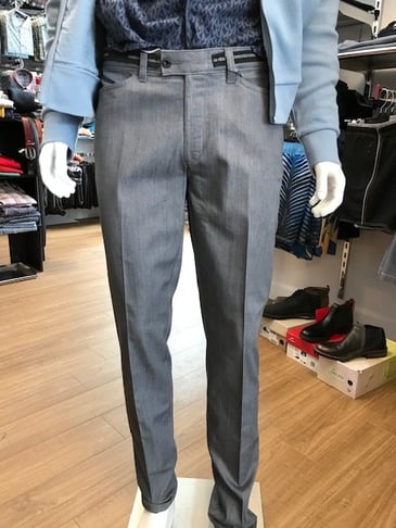 CITADIN PANTALON 4 POCHES COUPE CHIC TISSU JEANS