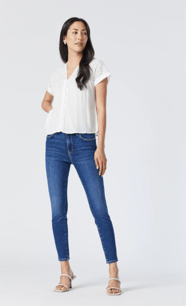 MAVI JEANS TESS TAILLE HAUTE JAMBE ÉTROITE