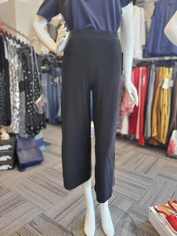Artex Pantalon noir décontracté jambe large