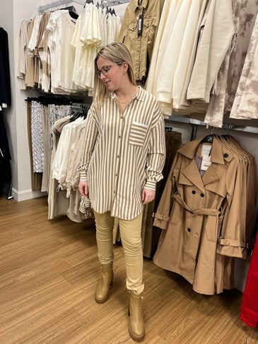 YEST GEORGINA CHEMISE RAYÉ