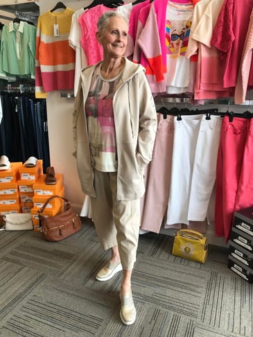 BETTY BARCLAY VESTE MI-LONGUE CAPUCHE SO COSY
