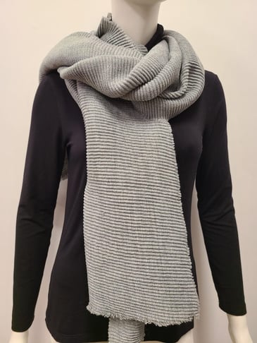 FRAAS FOULARD D'HIVER TEXTURÉ UNI GRIS