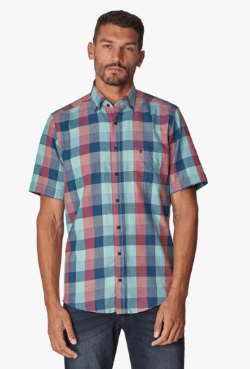 CASA MODA CHEMISE MANCHE COURTE CARREAUTÉ