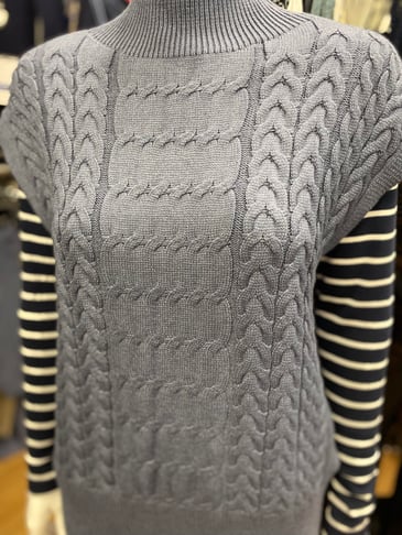 PISTACHE DÉBARDEUR TRICOT COL MONTANT