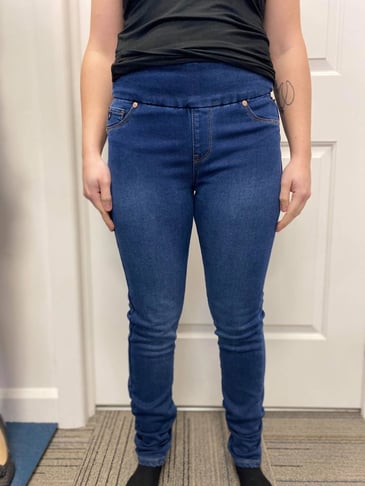 LOIS JEANS POUR FEMME TAILLE PULL-ON INTÉRIEUR DOUBLÉ JAMBE ÉTROITE