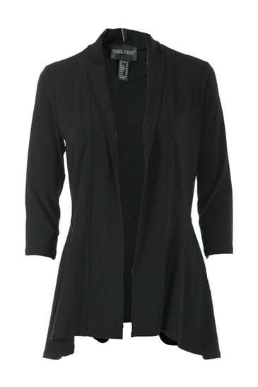 FRANK LYMAN VESTE MANCHE 3/4 VOLANT AU BAS NOIR