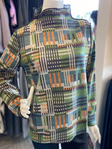 TRISHA TYLER HAUT MOCK NECK RÉVERSIBLE
