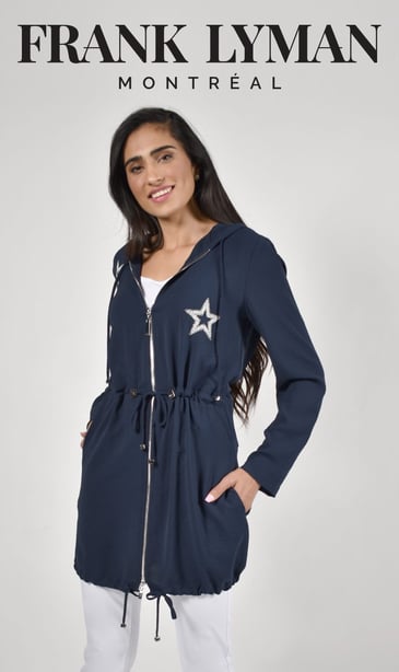 Frank Lyman Cardigan long avec capuchon