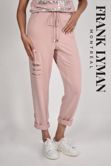 FRANK LYMAN PANTALON MOU TAILLE AVEC LACET ET ATTACHE AU BAS