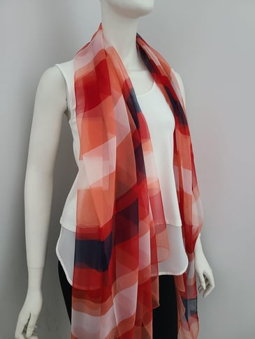 DI FIRENZE FOULARD D'ÉTÉ RAYÉ