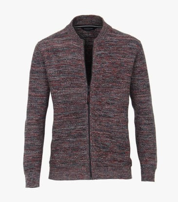 CASA MODA CARDIGAN EN TRICOT AVEC ZIP DEVANT MARINE/ORANGE