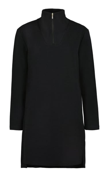 LUHTA HAPSALA ROBE COL MONTANT DEMI ZIP GAUFRÉ