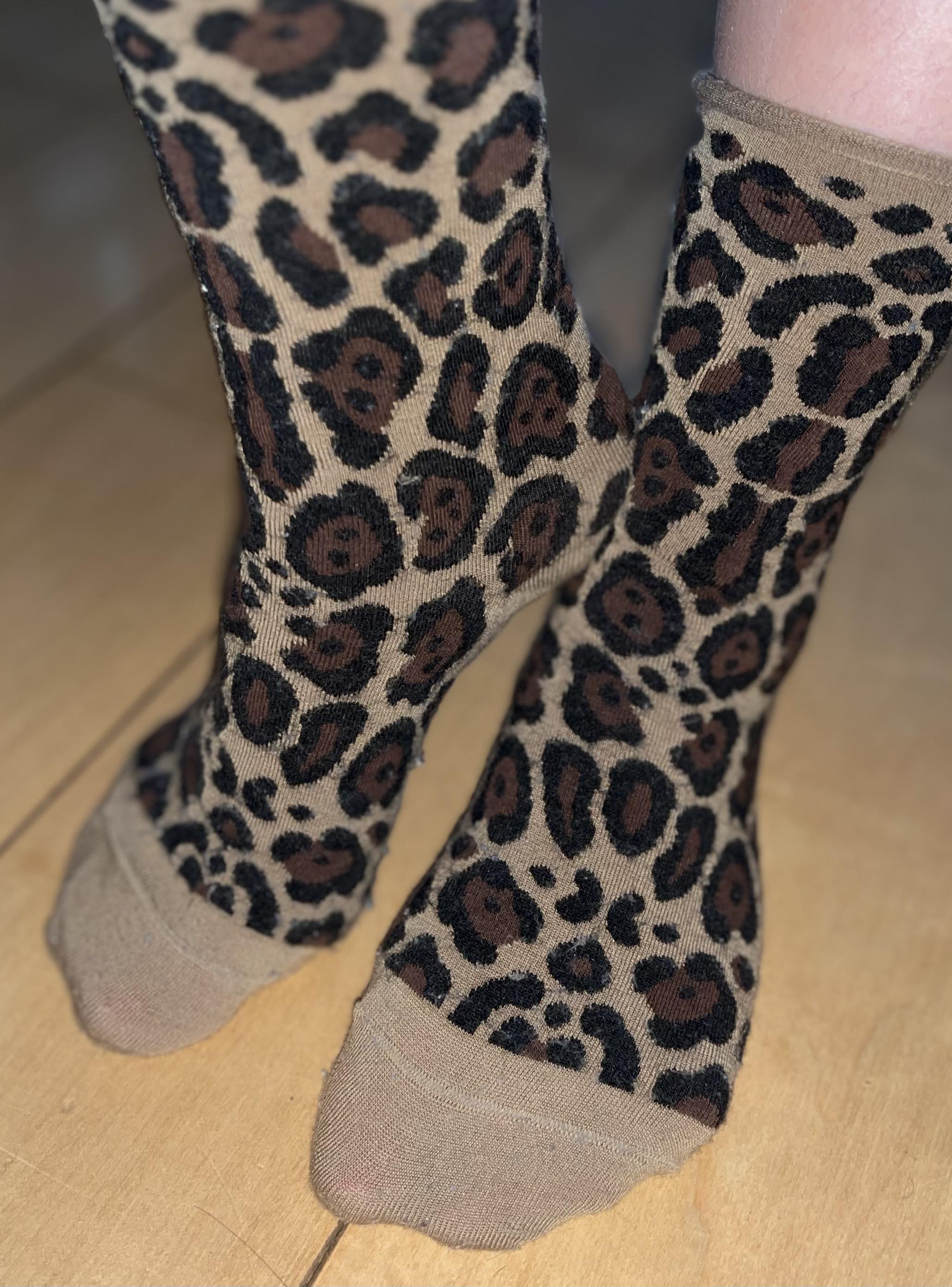 BLEU FORET CHAUSSETTE LAINE MERINOS LEOPARD - Spécialités Féminines et  Masculines