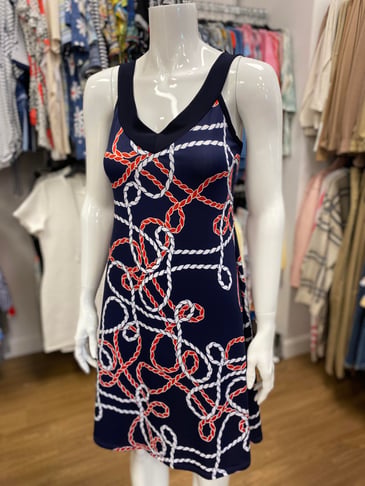GITANE ROBE COL EN V BRETELLE LARGE