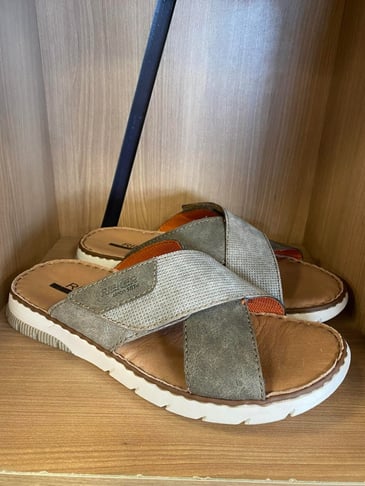RIEKER HOMME SANDALE BANDE TAUPE