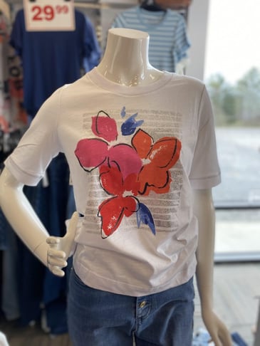 GERRY WEBER T-SHIRT IMPRIME FLEUR
