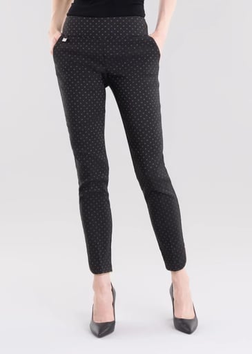 LISETTE PANTALON COURT MOTIF CROIX