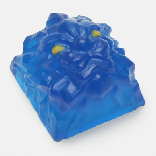 Translucent Blue with Yellow Eyes