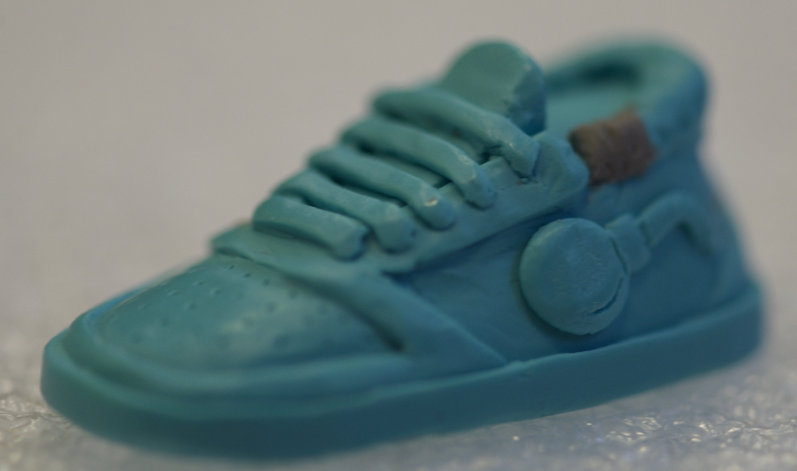 Resin Proto with parts filled in with clay