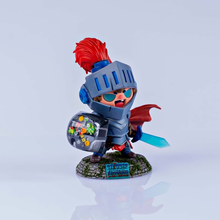 Basil knight art toy with keycap