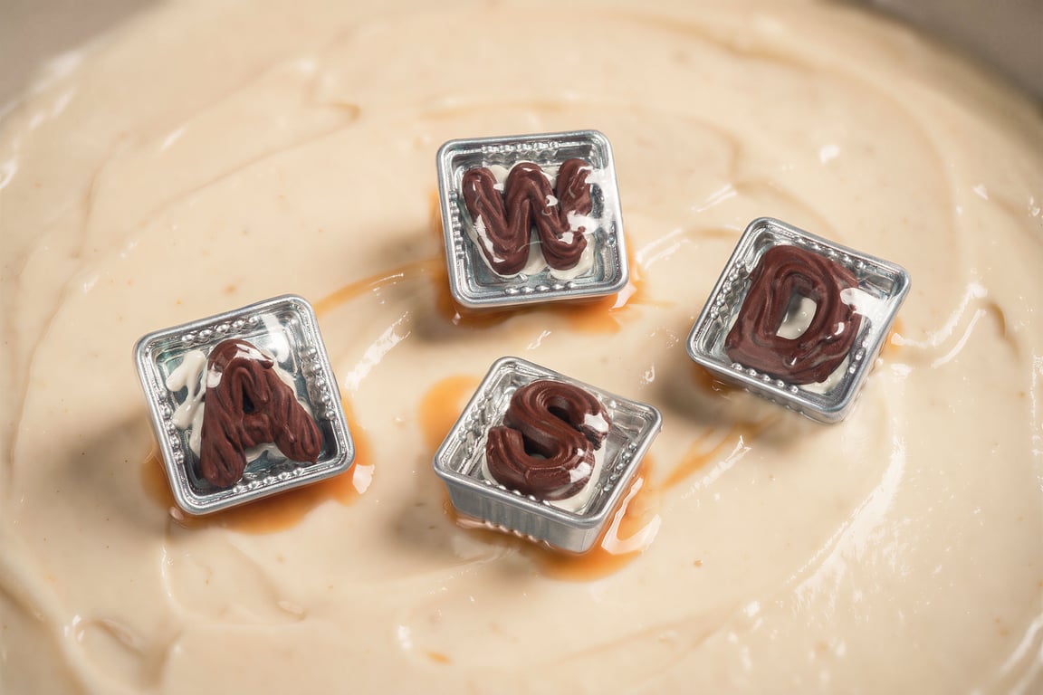 Dark Ganache WASD / Silver Foil