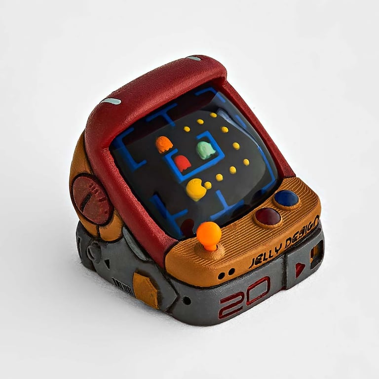 retro chassis / Päc-keycap