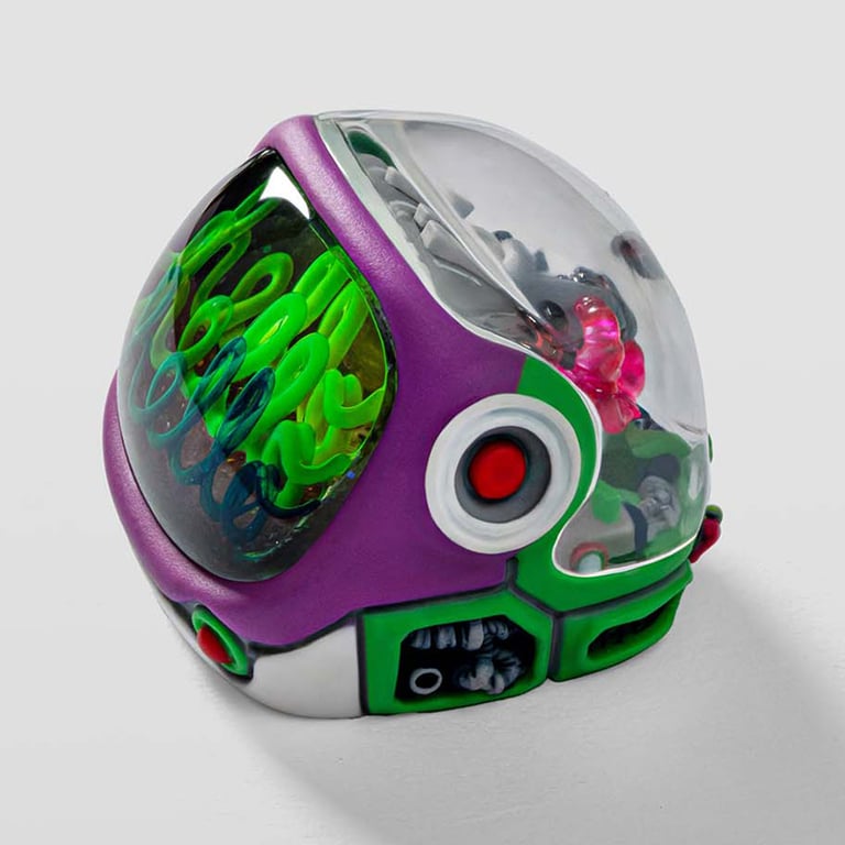 X77 Art toy / Purple Void / From the other side