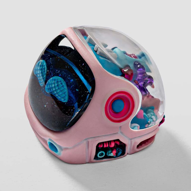 X32 Art toy / Pink Cosmos / I am great