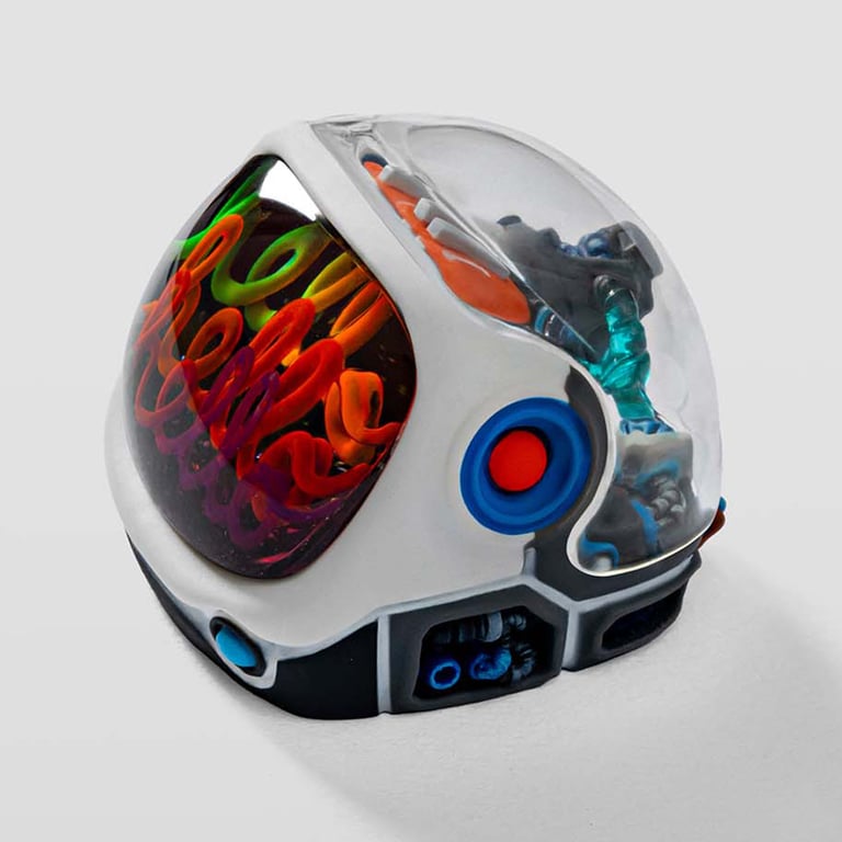 X32 Art toy / Blue Orbit / Milky Way greetings