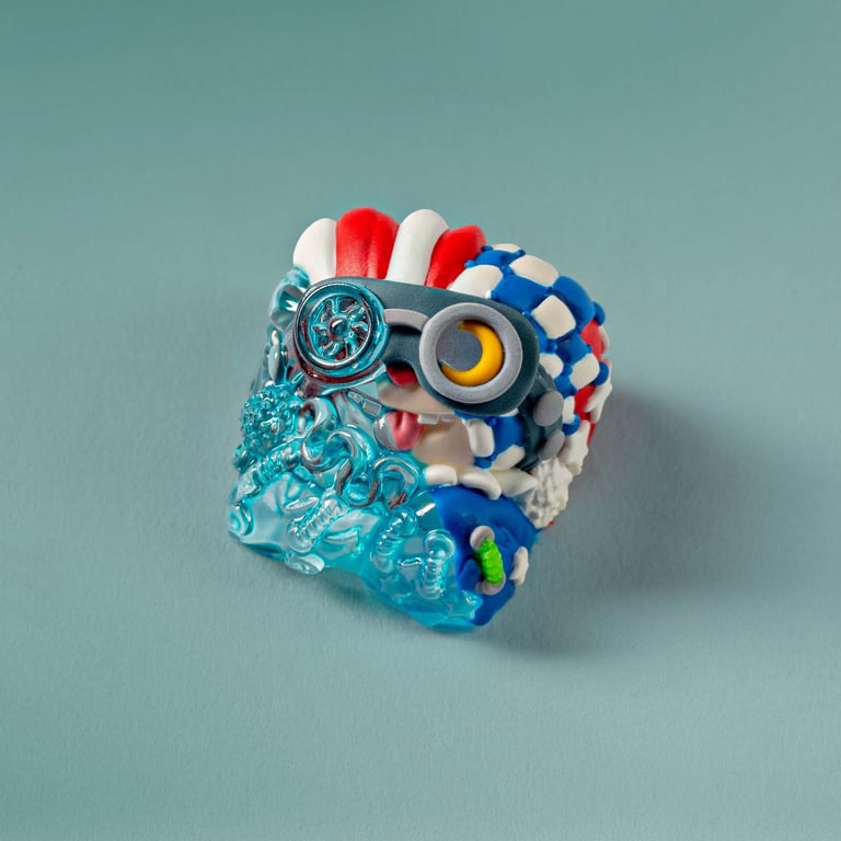 Magician Klown - Turquoise Monster