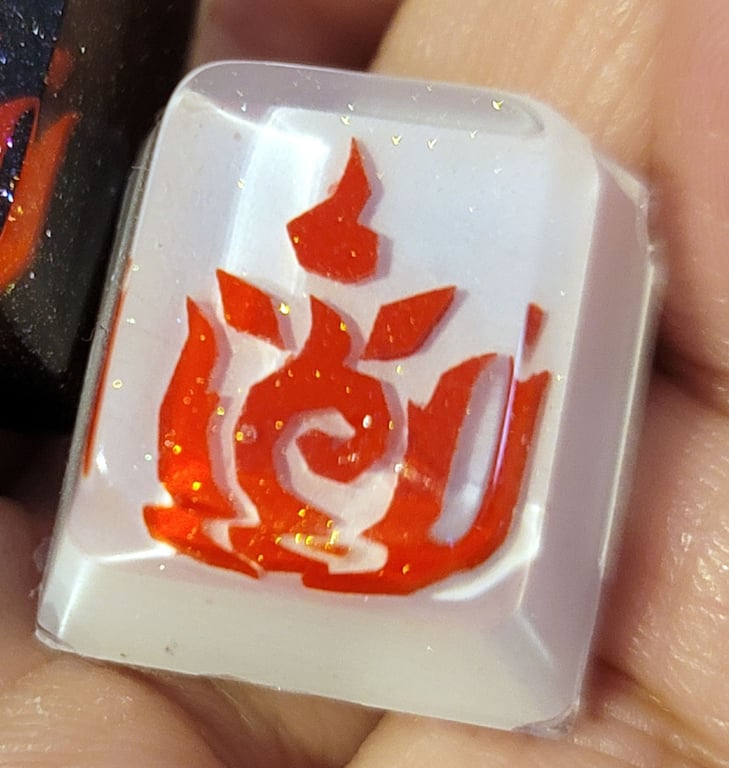 Red on White
