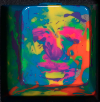 Face Study (Neon/Goldbag) 5
