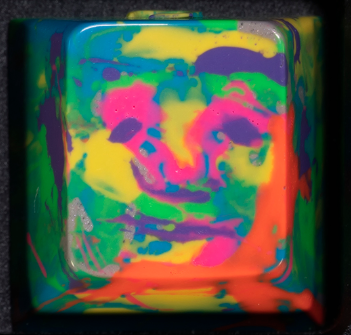 Face Study (Neon/Goldbag) 4