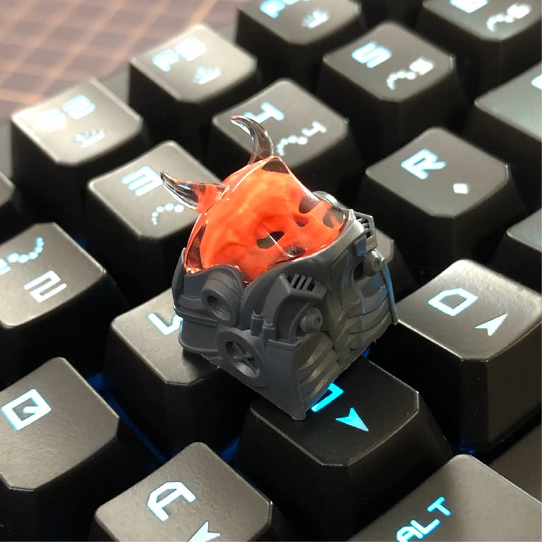 Dark Grey and Orange