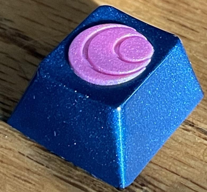 GMK Pink on Navy