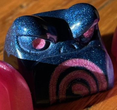GMK Pink on Navy V2