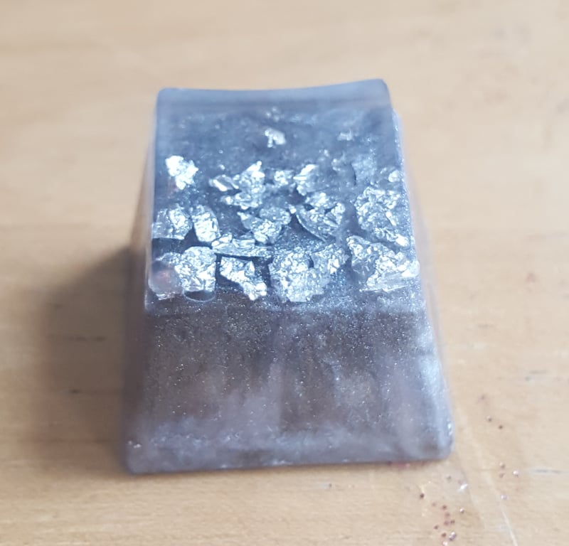 Gray and light gray + silver flake