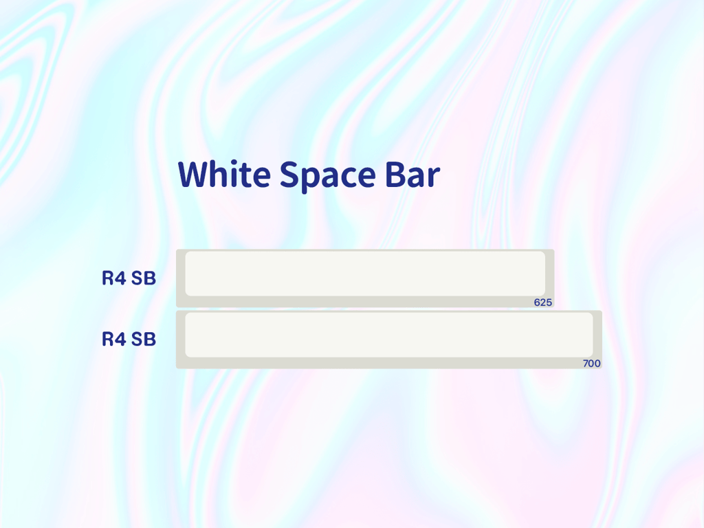 White Spacebars