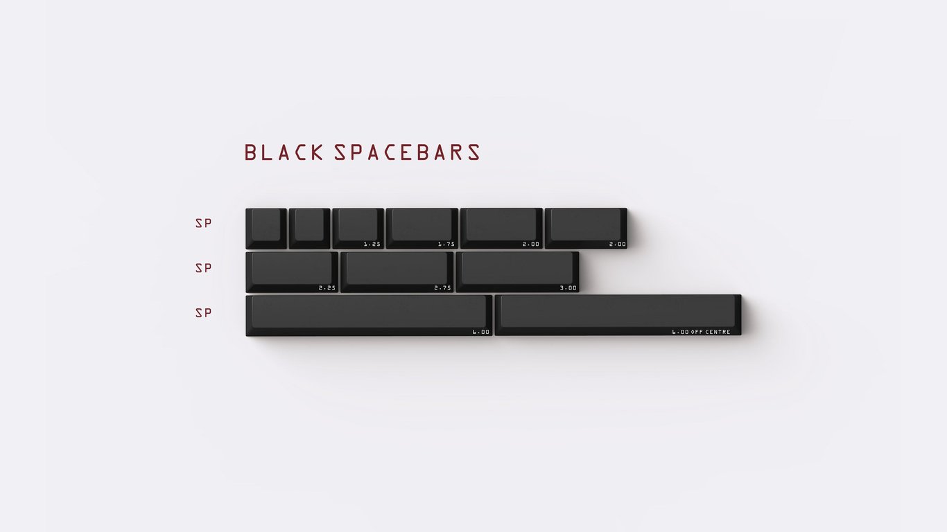 Black Spacebars