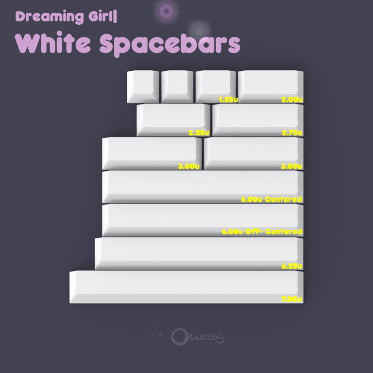 White Spacebars