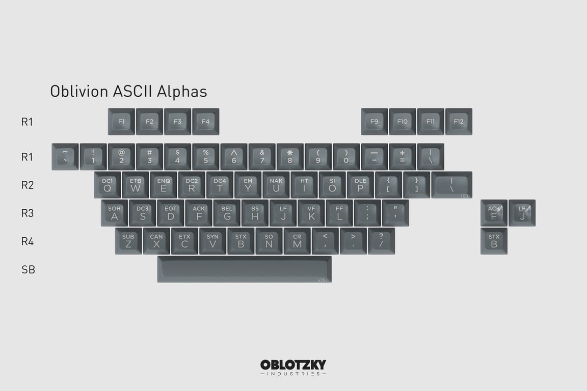 Oblivion ASCII Alphas