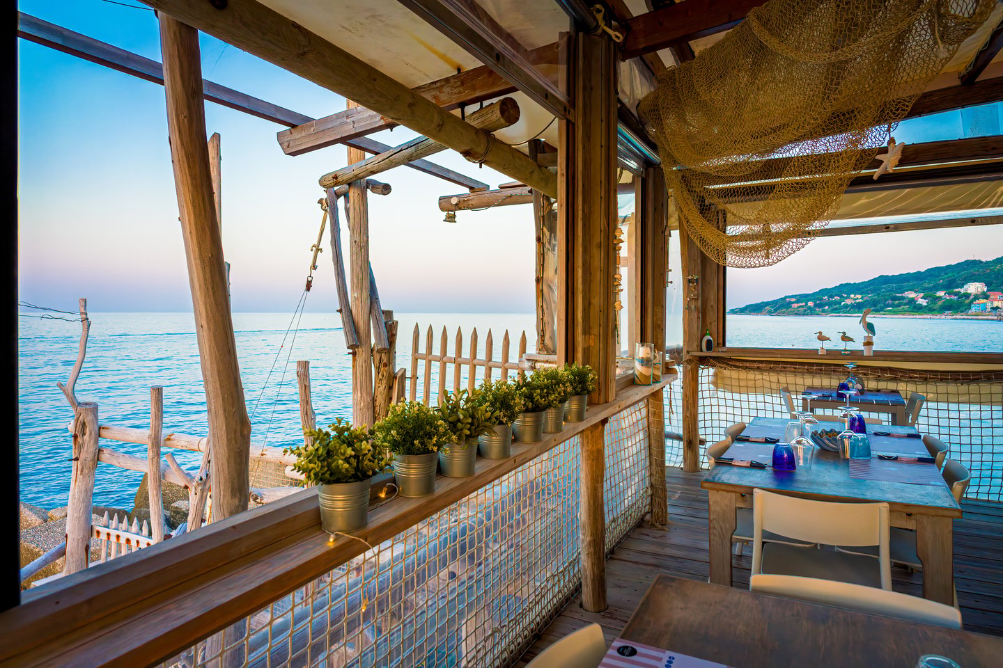 Trabocco San Giacomo restaurant in Ortona, Abruzzo.
