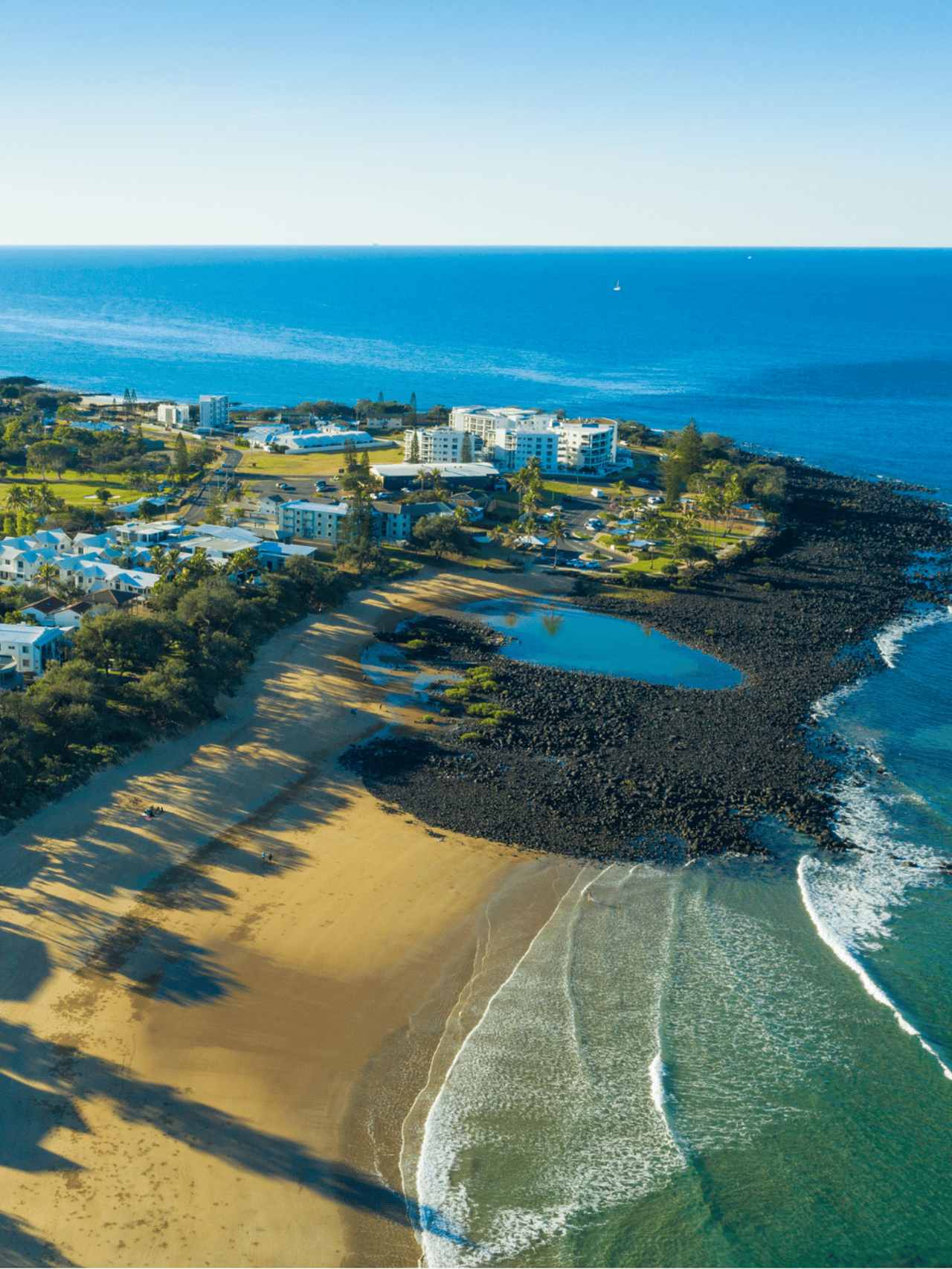 Aerial of Bargara Beach, Bundaberg