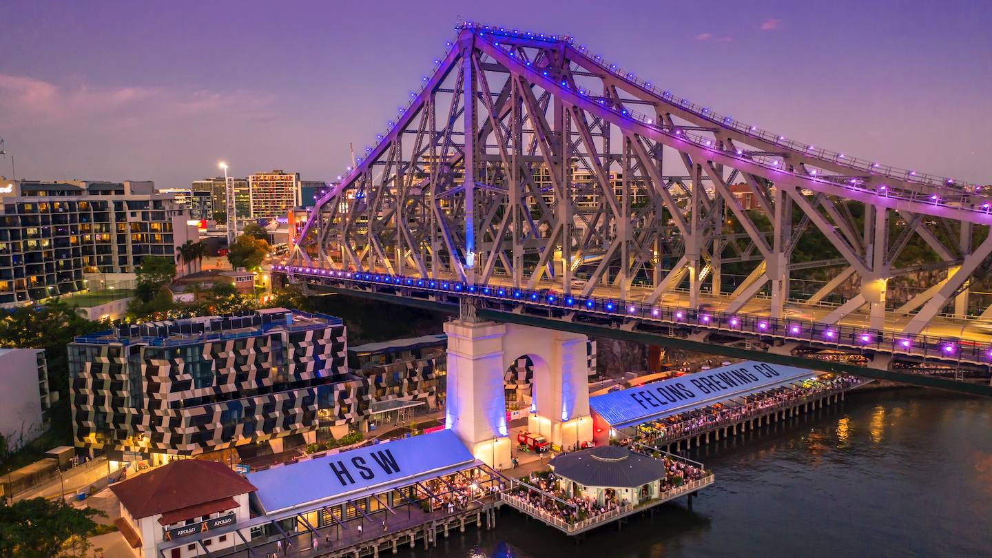 The Howard Smith Wharves and Story Bridge in Brisbane