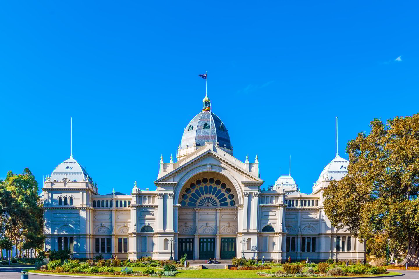 The historic Royal Exhibition Building in Melbourne, Australia.
