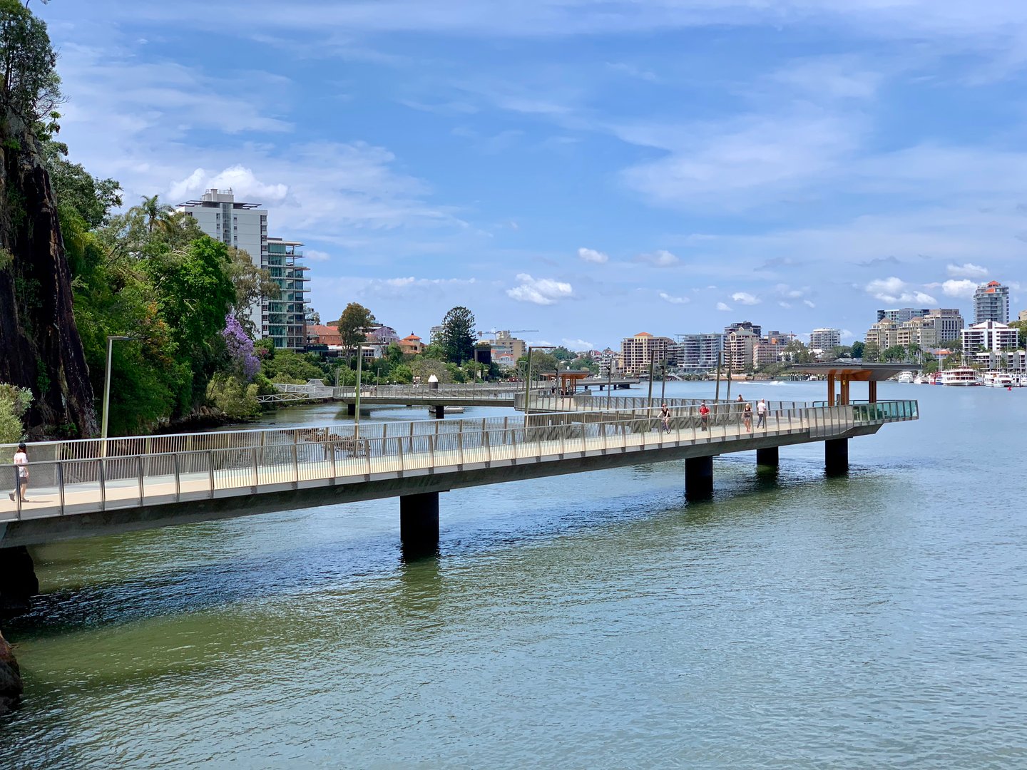 The New Farm river walk in Brisbane