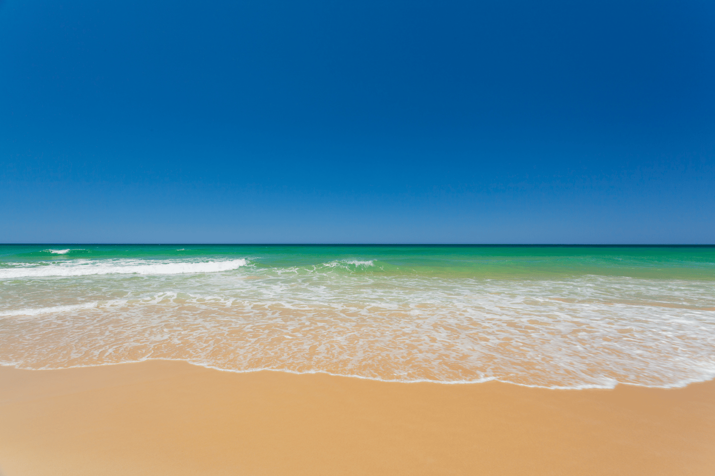 Beautiful beach in Australia on the Sunshine Coast. 