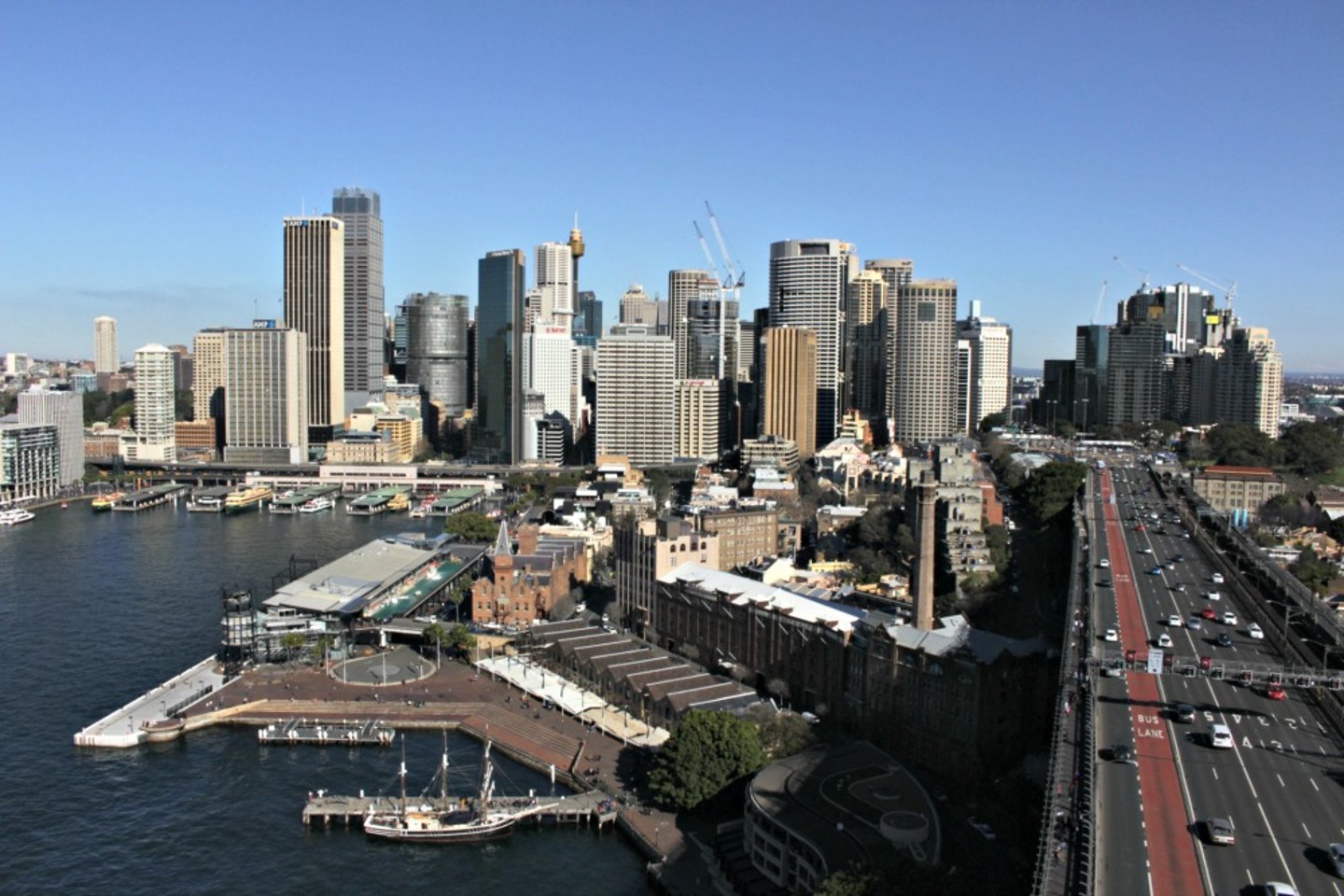 Sydney CBD from the Harbour Bridge Pylon lookout